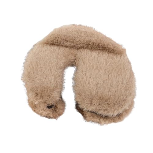 Haarklammer Zubehör Plüsch Clip Damen Kleines Set für Herbst/Winter U-förmiger Hinterkopf Starker Griff Party Braun von SHINROAD