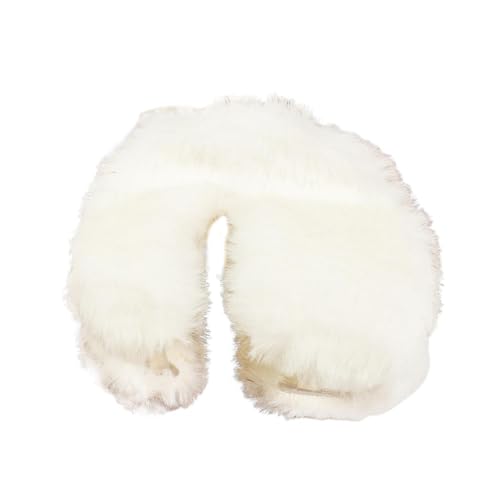 Haarklammer Zubehör Plüsch Clip Damen Kleines Set für Herbst/Winter U-förmiger Hinterkopf Starker Griff Party Weiß von SHINROAD