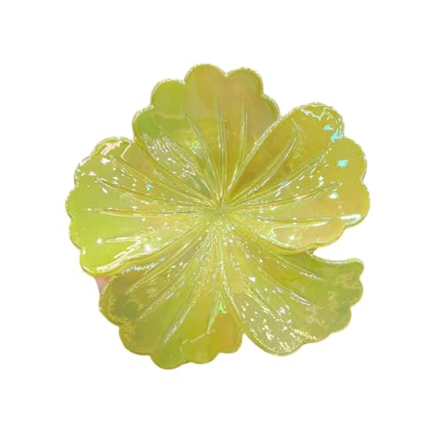 Haarklaue für Frauen Accessoire Blume Design Rückenkopf Clip nicht rutschfeste Grip leuchtende Farben Haltbarer Haarnadel strukturiert sicher Gelb von SHINROAD