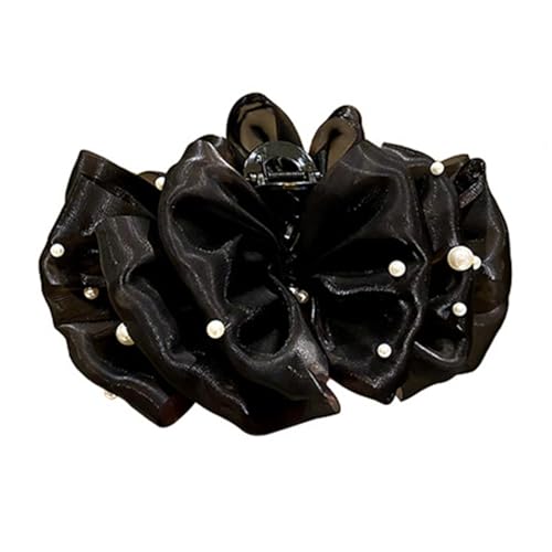 Haarnadel mit Bogendesign Langer Schwanz 1/2 PCs Frauen Haare Satin Bowknot Clips F von SHINROAD