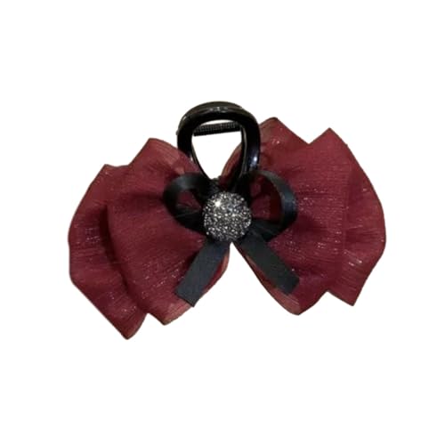 Haarnadel mit Federdekor, für Damen, mit künstlichen Anti-Rutsch-Zähnen, Cartoon-Stil, langlebiges Kunststoff-Accessoire für den täglichen Gebrauch von SHINROAD