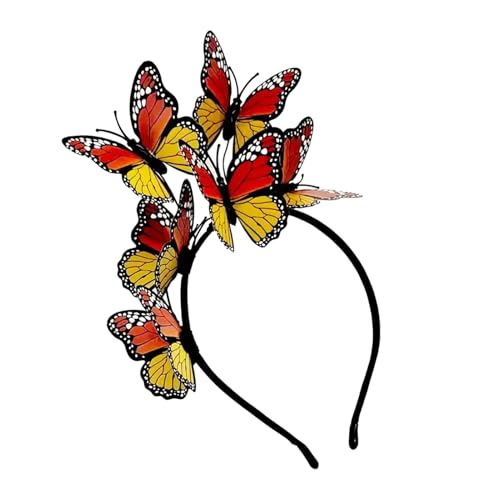 Haarschmuck mit Schmetterlingen, buntes Haarband für Damen, Festival, Maskerade, Party, Kopfschmuck, Rollenspiel, Kostüm, Weihnachten, Haarband B Haarschmuck mit Schmetterlingen, buntes Haarband für Damen, Festival, Maskerade, Party, Kopfschmuck, Rollenspiel, Kostüm, Weihnachten, Haarband B von SHINROAD