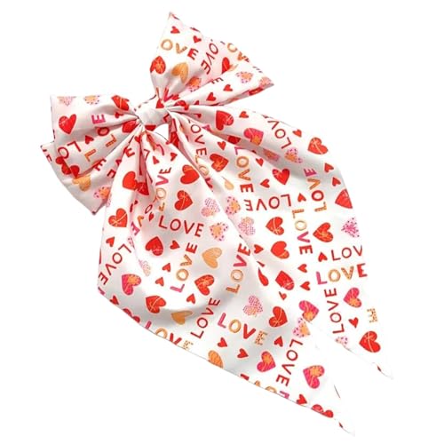 Haarspange mit Liebesmuster, herzförmige Haarnadel mit Lippendruck, Schleife, Zubehör für Frauen, Federrückkopf, Zubehör, ideales Hochzeitszubehör von SHINROAD