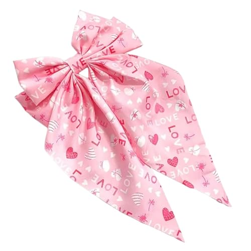 Haarspange mit Liebesmuster, herzförmige Haarnadel mit Lippendruck, Schleife, Zubehör für Frauen, Federrückkopf, Zubehör, ideales Hochzeitszubehör von SHINROAD