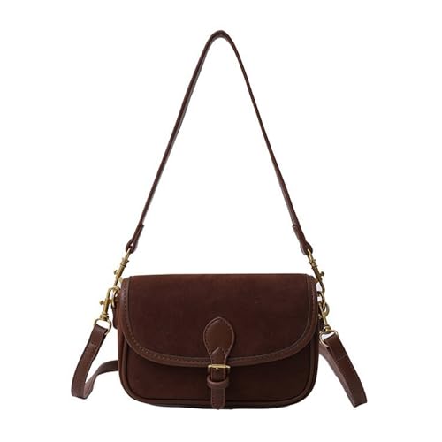 Kleine Schulterbetrieb Feine Verarbeitung Handtasche Frauenbeutel Crossbody mit verstellbarem Riemen großer Kapazität modisch Braun von SHINROAD