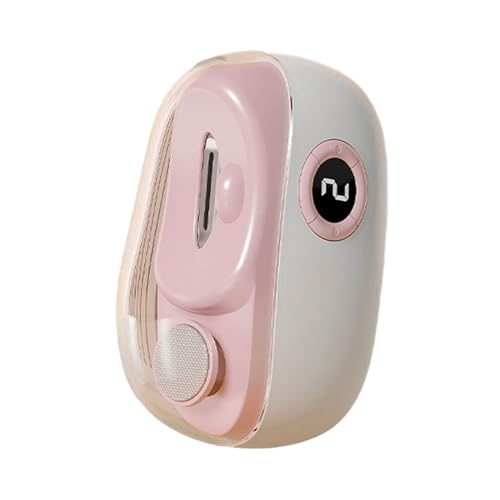 LED Light Nagel Clipper Elektrischer Politur mit 3-Gang-wiederaufladbarer automatischer Fingernageldatei für Kinder Erwachsene Senioren Ergonomische tragbare Maniküre Rosa von SHINROAD