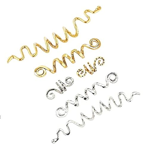 Legierung Haarschmuck Zopf 6/28 teile/satz Set Frauen Perlen Clips Einfach zu Bedienen Piraten Cosplay Flechten Golden 1 von SHINROAD