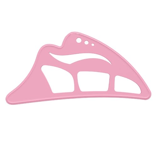Lidschattenzuordnungsvorlage wiederverwendbarer Applikator für Anfänger Schablone Tool mit Make -up -Pinsel -Augenhandbuch Kompaktpinsel Einfache Anwendung Rosa 1pc von SHINROAD