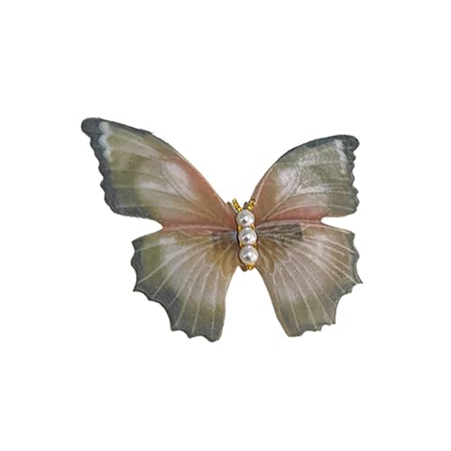 Mädchen Haarnadel Geschenk klassische lebhafte Schmetterlinge Dekor Haarnadel Gelb Grün von SHINROAD