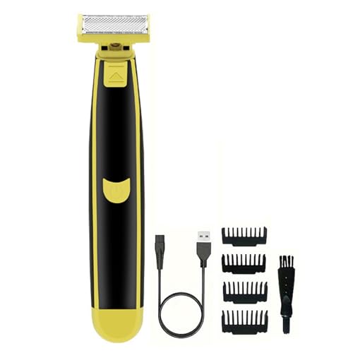 Männer Pflegewerkzeug USB -wiederaufladbare Rasierer Elektrik mit 4 Führungskämmen wasserdichte Mini -Reise Rasiermesser tragbarer Haarbart Trimmer Entferner Vater Vater Sets von SHINROAD