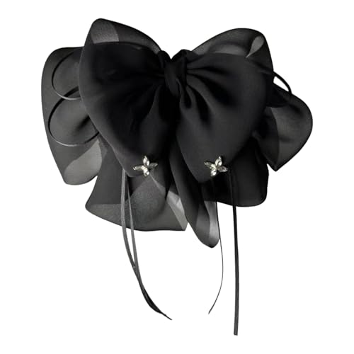 Paillettenverzierter Haarschmuck, Haarnadel mit starker Schleife, Kunstperlen, dekorativer Clip, Strass, funkelnd für Damen von SHINROAD