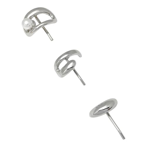 Pferdeschwanz-Manschetten, Pferdeschwanz-Halter, 3 Stück, Haarmanschetten für Damen und Mädchen, langes Haar, Pferdeschwanz-Clips, rutschfest, einfach zu verwenden, dekorative Haarspangen, Silber C von SHINROAD