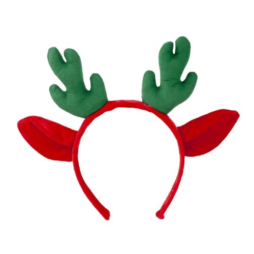 Plüsch Weihnachten Haarband Stirnband Geweih Festliches Rentier für alle Altersgruppen Elastisch Anti-Rutsch Urlaub Party Dekorationen Haar B von SHINROAD