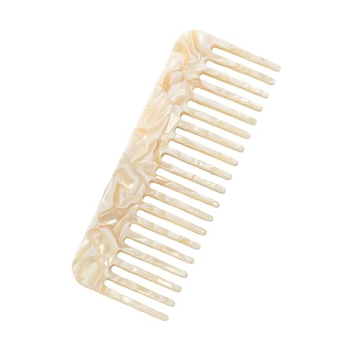 Professioneller Haarkamm, Zelluloseacetat, breite Zähne, antistatisch, Kopfhautmassage, Taschengröße, Marmorier-Design, geeignet für Männer und Frauen, nass, trocken, kurz, lang, 2 von SHINROAD