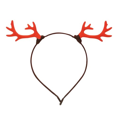 Rentier-Stirnband, festliche Rentier-Kopfbedeckung, realistisches Hirschgeweih-Stirnband, weicher Stoff, robuste Konstruktion, Weihnachts-Haarreifen im Rentier-Design B von SHINROAD
