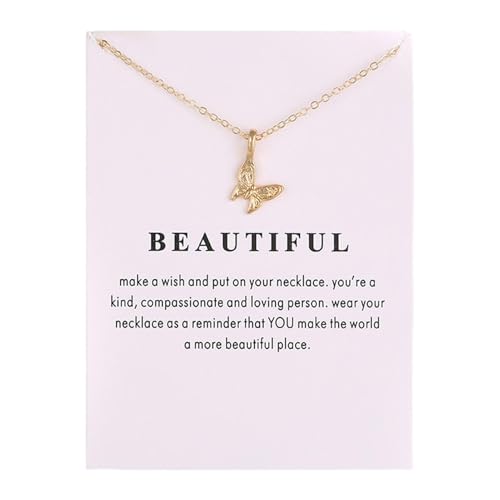 SHINROAD Attraktive und langlebige einfache Halskette, Metall, Sekundärer Stein von SHINROAD