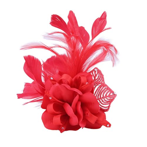 SHINROAD Brosche Anstecknadel Kleidung passende Mode Stoff Blume Pin Mode Accessoires, Stoff, Sekundärer Stein von SHINROAD