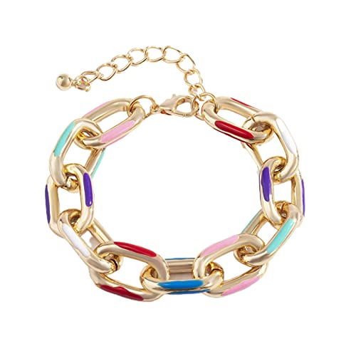 SHINROAD Damen-Halsband, coole Galvanik, heller Glanz, Halskette, Armband, Metall, Sekundärer Stein von SHINROAD