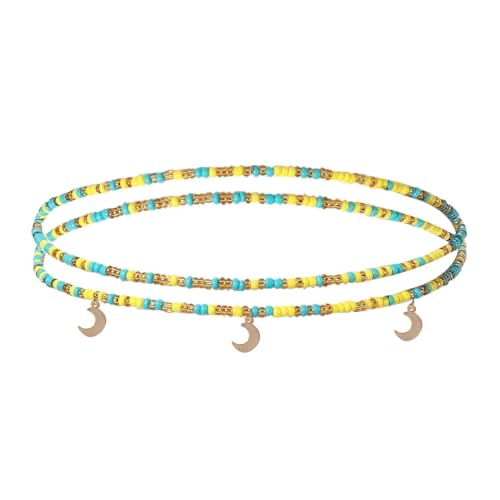 SHINROAD Damen Taillenkette, dekoriert charmanten Strand-Bikini, Schmuck, Bauchkette, Metalllegierung, Sekundärer Stein von SHINROAD