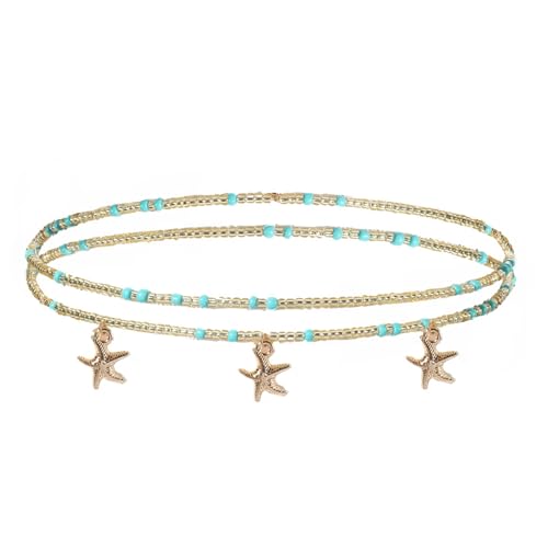 SHINROAD Damen Taillenkette, dekoriert charmanten Strand-Bikini, Schmuck, Bauchkette, Metalllegierung, Sekundärer Stein von SHINROAD