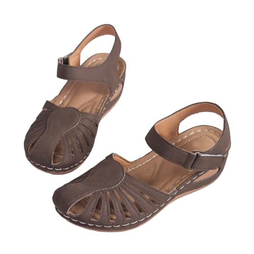 SHINROAD Frauen Anti-Rutsch-Sandalen Leichte atmungsaktiv Kaffee 38 SHINROAD Frauen Anti-Rutsch-Sandalen Leichte atmungsaktiv Kaffee 38 von SHINROAD