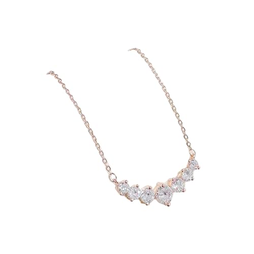 SHINROAD Lady Anhänger Halskette Roségoldenen Schmuck Elegante Frauen mit Kunstkristallsymmetrienpoliertem Hals Dekoration für Prom Party Dating Leichtgewichtige Legierung Roségold SHINROAD Lady Anhänger Halskette Roségoldenen Schmuck Elegante Frauen mit Kunstkristallsymmetrienpoliertem Hals Dekoration für Prom Party Dating Leichtgewichtige Legierung Roségold von SHINROAD