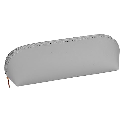 SHINROAD Wasserdichtes Federmäppchen, Schreibwaren-Tasche, wasserdichtes Kunstleder-Federmäppchen, langlebig, Schreibwaren-Aufbewahrungstasche für Zuhause, Schule, Grau von SHINROAD