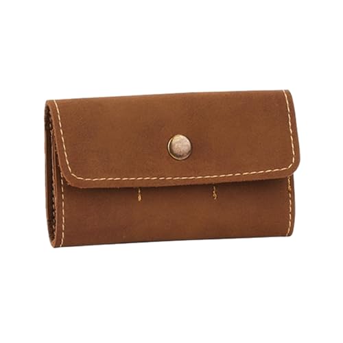 SHINROAD wasserdichte Guitar Pick -Halter -Aufbewahrungstasche mit 6 Slots tragbare Mehrzweckkoffer für Picks SD -Karten Organizer -Beutelreisen Braun von SHINROAD