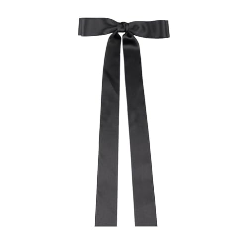 Seidiges Satin-Haarband, glattes Satin-Haarband, Schnürschleifen, großer Pferdeschwanz-Halter, seidige Schleife, Pferdeschwanz, Haarnadel, Haarschmuck, Schwarz Seidiges Satin-Haarband, glattes Satin-Haarband, Schnürschleifen, großer Pferdeschwanz-Halter, seidige Schleife, Pferdeschwanz, Haarnadel, Haarschmuck, Schwarz von SHINROAD