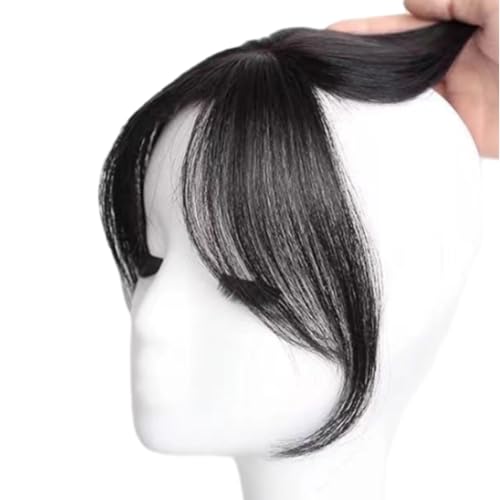 Sichere Hold Pony Clips Frauen Clip-In Pons Natural Wispy Side Bangs Stirn Haarverlängerungen schwarze braune Mädchen Luft Bang Fransen Perücken Haarstücke Schwarz von SHINROAD