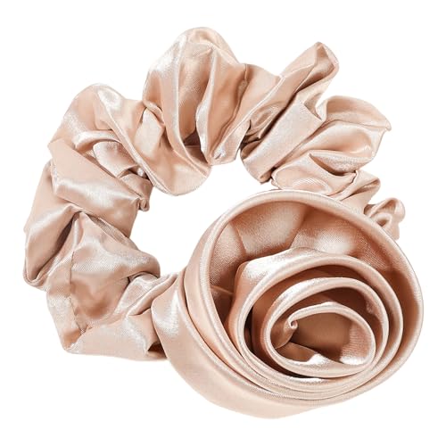 Stirnband für Haarstyling Krawattenschutz Rose Blume Dekor Seil Groß Elastisch Gummiband Frauen Schachtelhalm Halter Khaki von SHINROAD