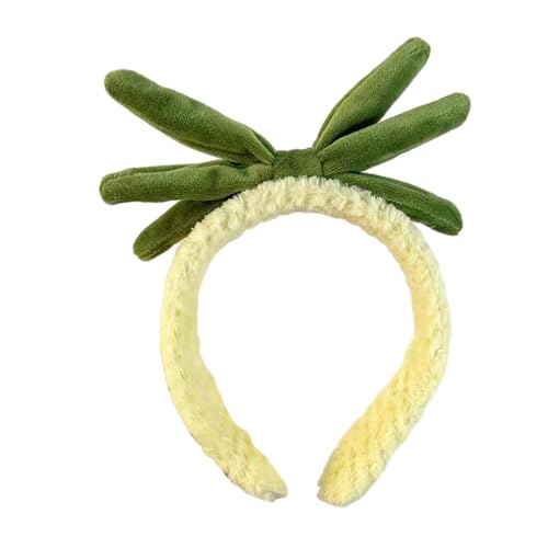 Tragbares Haarband, niedliches Haar-Accessoire, niedlich, süß, gelbe Ananas, Stirnband, Gesicht waschen, trocken halten, kreatives Waschen, Make-U, Gelb von SHINROAD