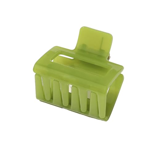 Weiblicher Haar-Organizer, starker Halt, Haarklammer, quadratische Form, einfarbig, rutschfeste Haarspange für den Hinterkopf, Haarklemme, Haar-Styling-Werkzeug Grün von SHINROAD