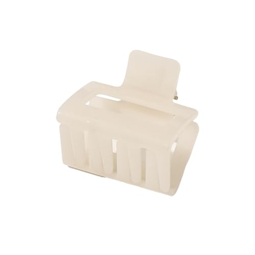 Weiblicher Haar-Organizer, starker Halt, Haarklammer, quadratische Form, einfarbig, rutschfeste Haarspange für den Hinterkopf, Haarklemme, Haar-Styling-Werkzeug Weiß von SHINROAD