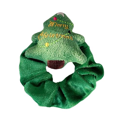 Weihnachten Haarschmuck Festliche Samt Haargummis Plüsch Puppe Seil Elch Weihnachtsmann Elastisches Stirnband Weihnachten B von SHINROAD