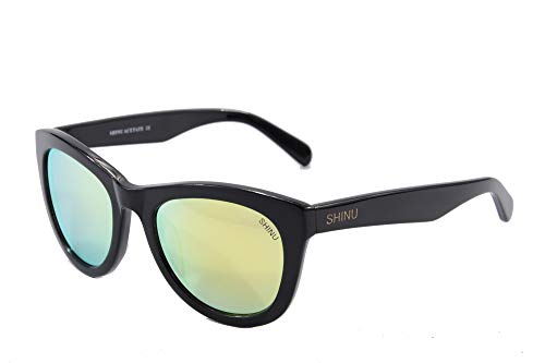 SHINU Damen Polarized Myopia Sonnenbrille Acetate Frame Kurzsichtige Distanzbrille-PSG5010 von SHINU