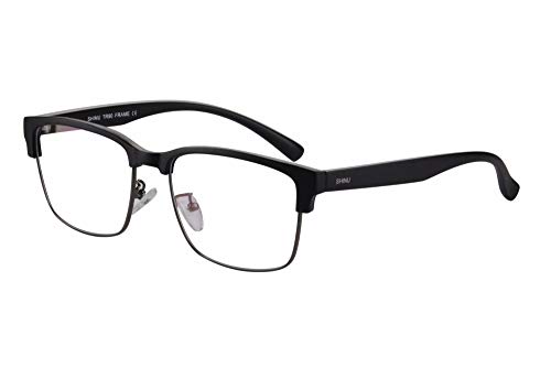 SHINU Progressiv Mehrere Fokus Lesebrille Herren TR90 Rahmen Multifokal Leser Multi Fokus Nein Linie Brille-HJF018(C20,anti-blau oben 2.25 Nieder 4.75) von SHINU