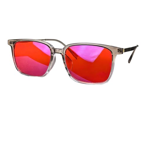 SHINU Rote Gläser, 99 % blaues Licht, blockierende Titan-Rahmenbrille, bessere Schlafbrille, C4, Medium SHINU Rote Gläser, 99 % blaues Licht, blockierende Titan-Rahmenbrille, bessere Schlafbrille, C4, Medium von SHINU