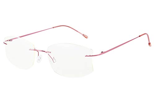 SHINU Titanium Randloser Rahmen MR-7 Blaulichtblocker Kundenspezifische Kurzsichtige Brille-NS1023 von SHINU