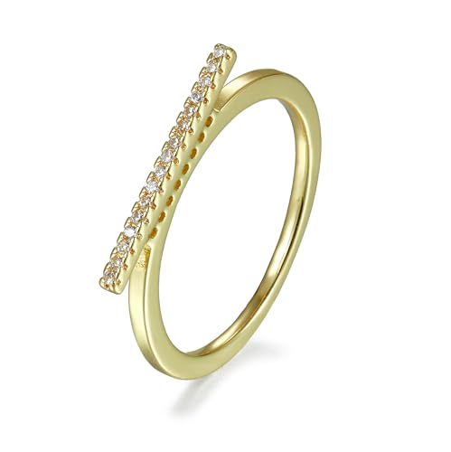 SHINYTE CATALINE Damenring mit 14 Karat Cubic Zirkonia, 8,75 m, 5.5, Messing, Erstellter Diamant SHINYTE CATALINE Damenring mit 14 Karat Cubic Zirkonia, 8,75 m, 5.5, Messing, Erstellter Diamant von SHINYTE CATALINE