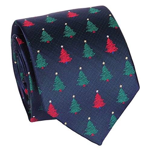 SHIPITNOW Weihnachten Krawatte - Tannenbaum Krawatte - Heiligabend Krawatte von SHIPITNOW