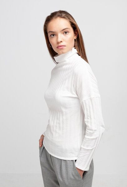 SHIPSHEIP Turtleneck Damen Shirt in Ripp-Optik aus Bio-Baumwolle von SHIPSHEIP
