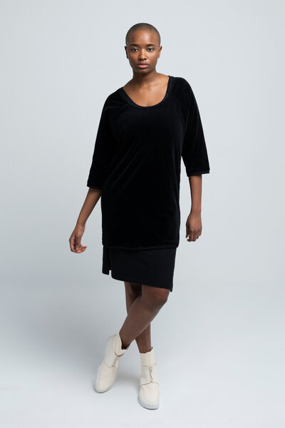 SHIPSHEIP HELEN - Damen Kleid in Samt-Optik aus Bio-Baumwolle von SHIPSHEIP
