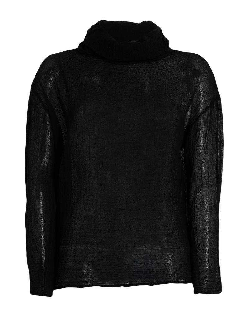 SHIRT C-ZERO Rollkragenpullover Damen Schwarz von SHIRT C-ZERO