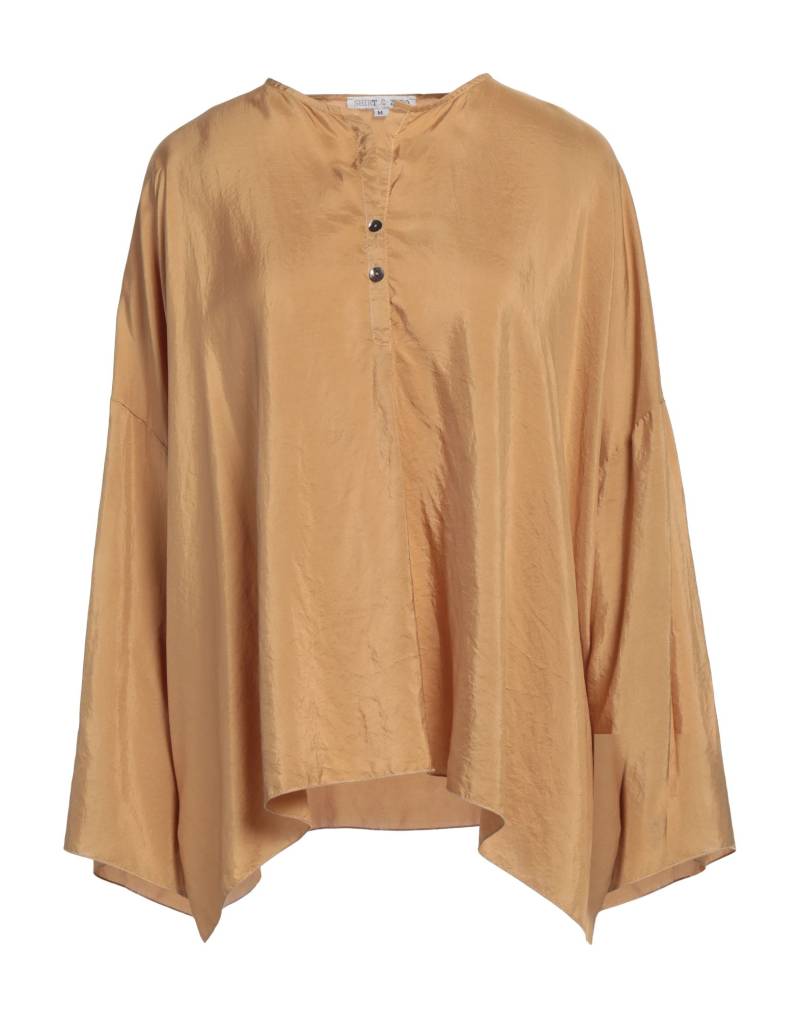 SHIRT C-ZERO Top Damen Kamel von SHIRT C-ZERO
