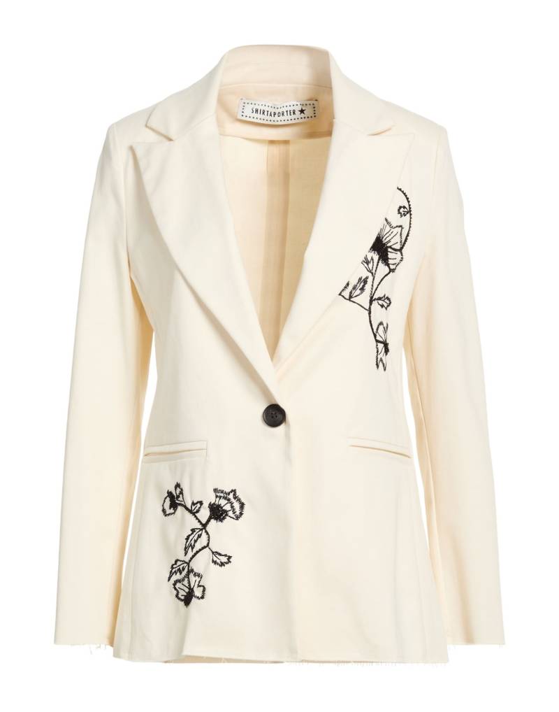 SHIRTAPORTER Blazer Damen Cremeweiß von SHIRTAPORTER