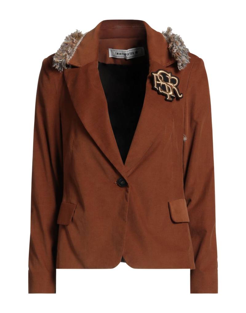SHIRTAPORTER Blazer Damen Lederfarben von SHIRTAPORTER