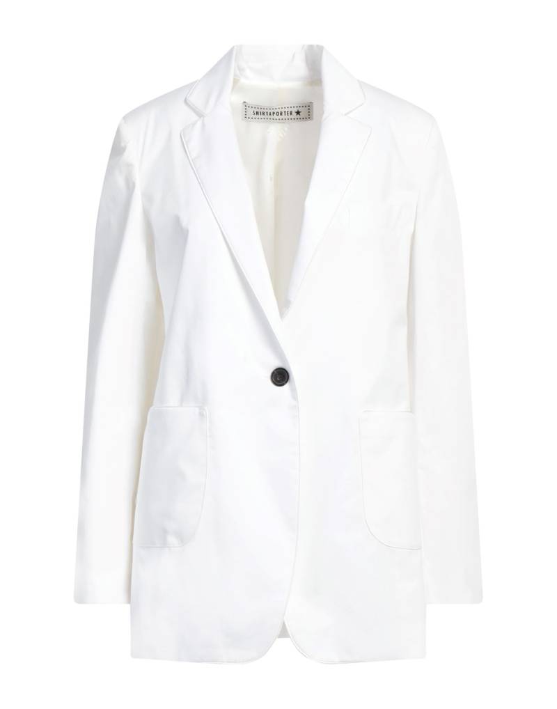 SHIRTAPORTER Blazer Damen Weiß von SHIRTAPORTER