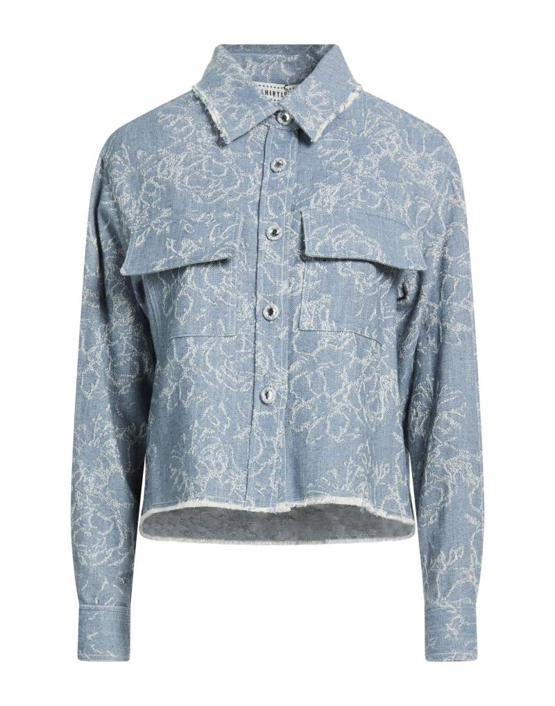 SHIRTAPORTER Jeanshemd Damen Blau von SHIRTAPORTER