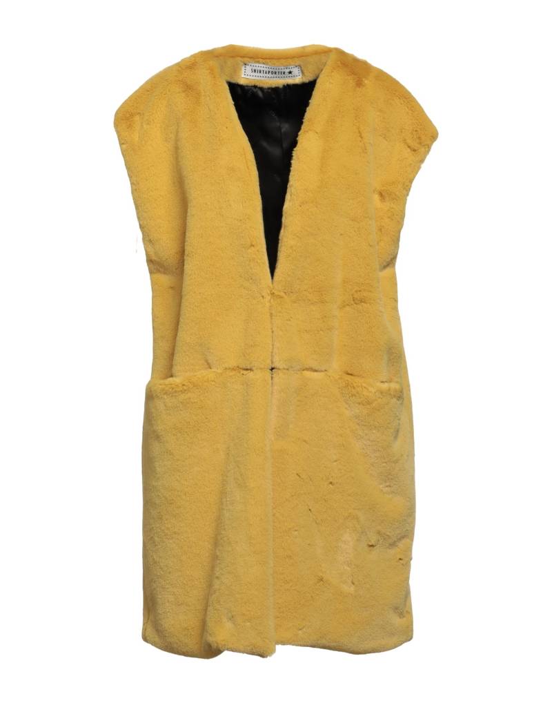 SHIRTAPORTER Shearling- & Kunstfell Damen Gelb von SHIRTAPORTER